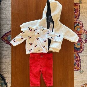 NEW - never worn or washed! 3-Piece Jacadi Paris 6M Set